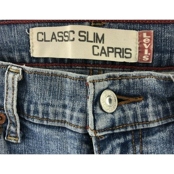 Women's Levi's Classic Slim Capris Size 12 Jeans - Picture 3 of 7
